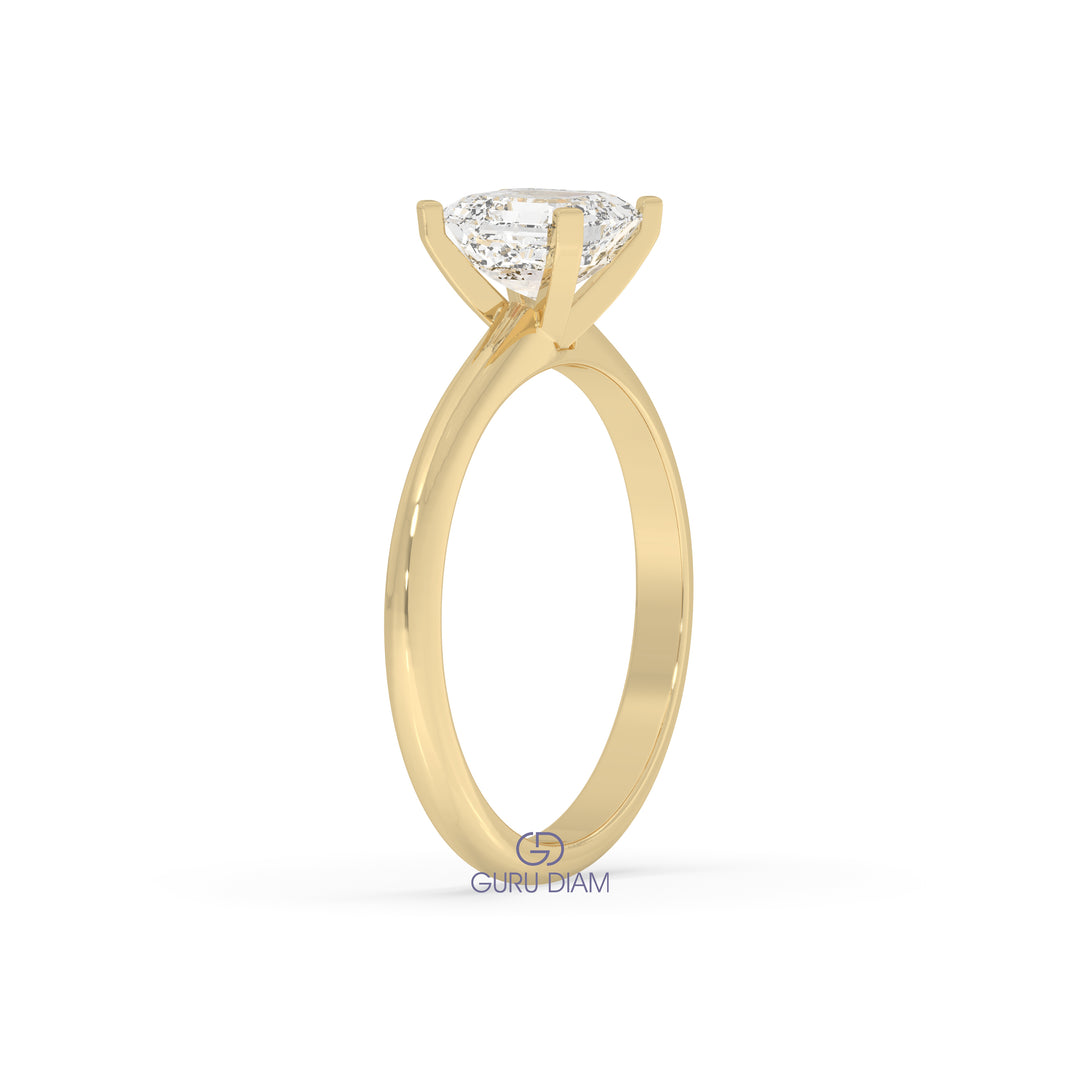 Asscher Engagement Ring