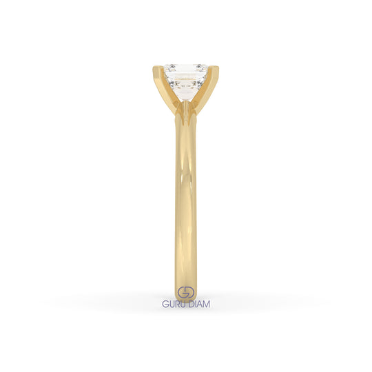 Asscher Engagement Ring