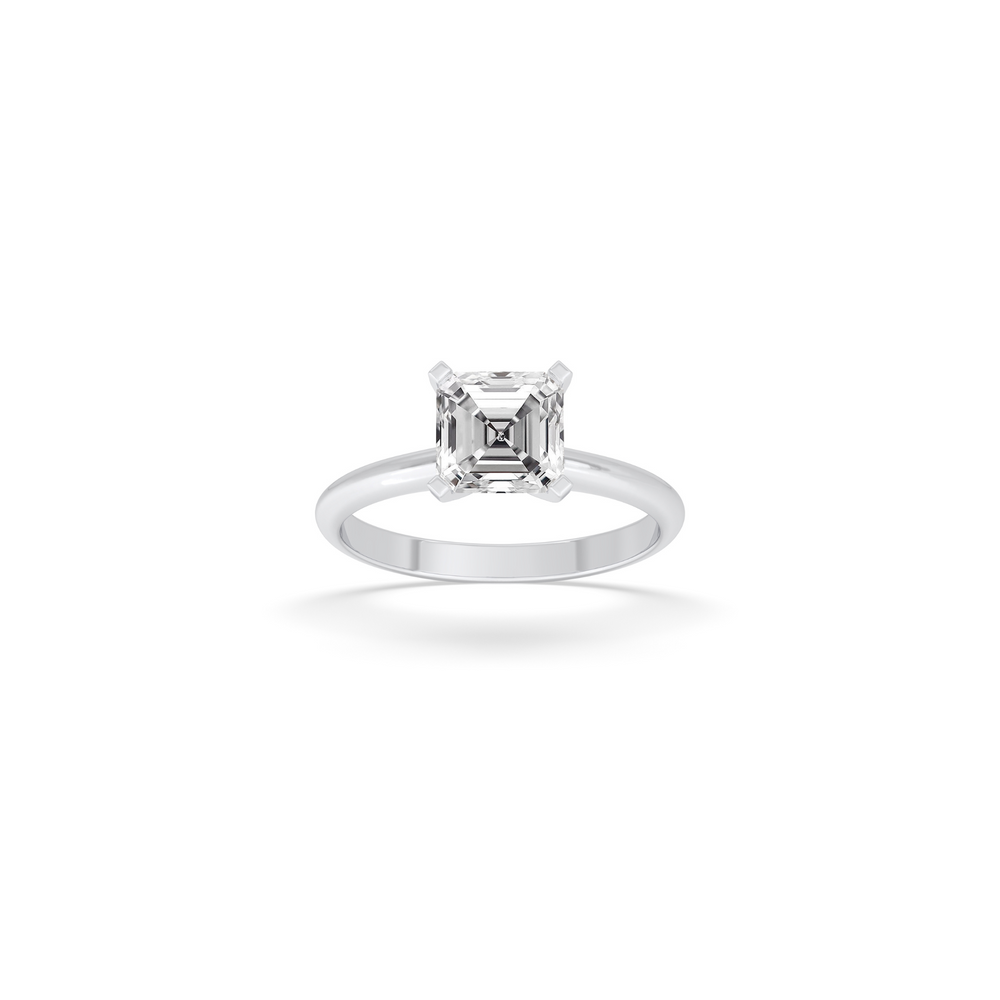 Asscher Engagement Ring