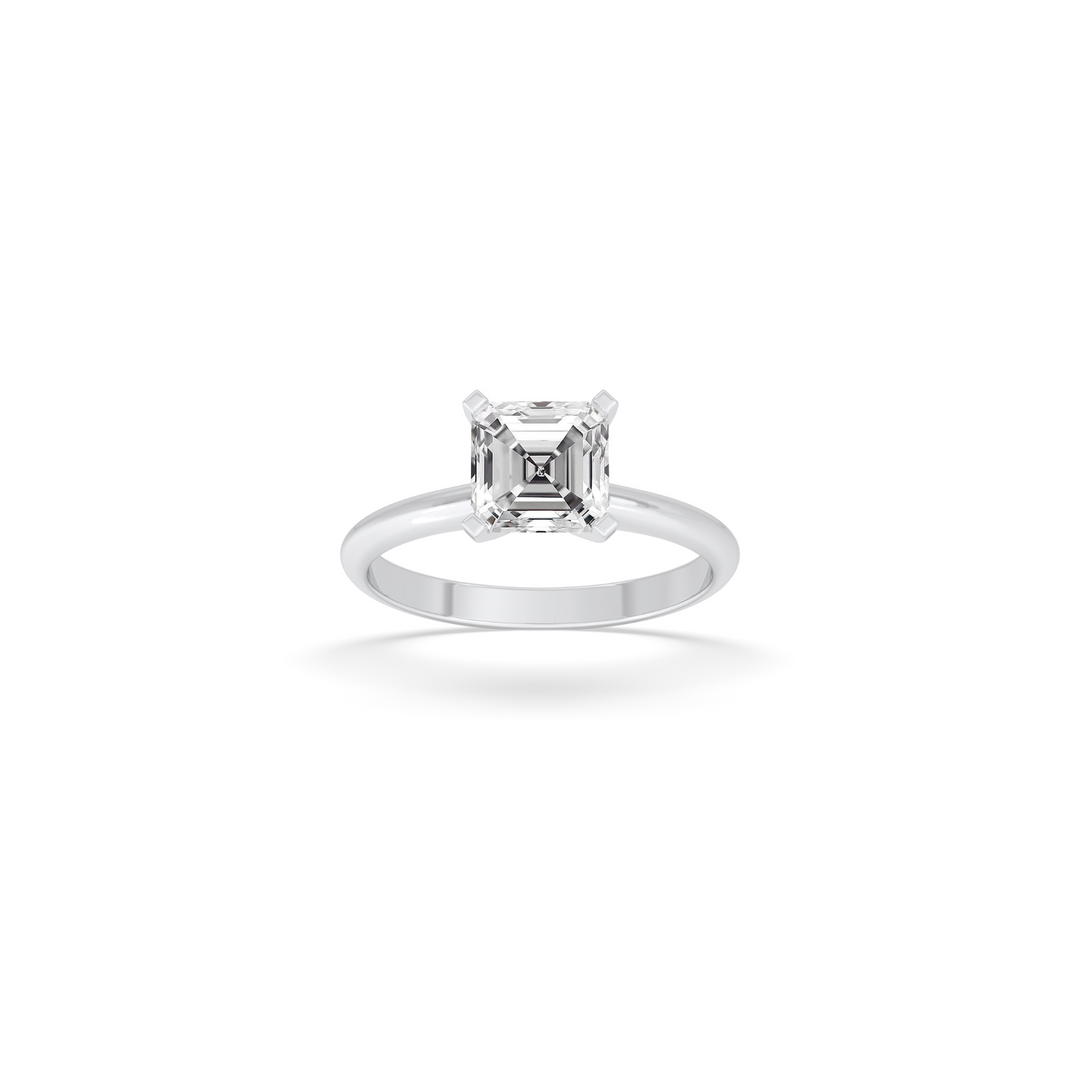 Asscher Engagement Ring