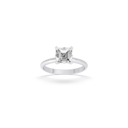 Asscher Engagement Ring