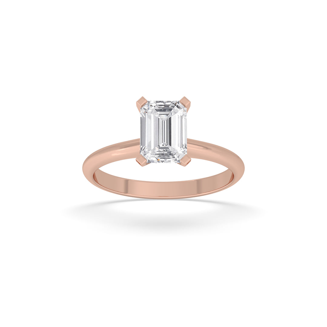 Emerald Solitaire Ring