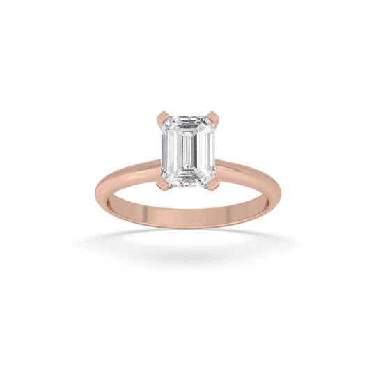 Emerald Solitaire Ring