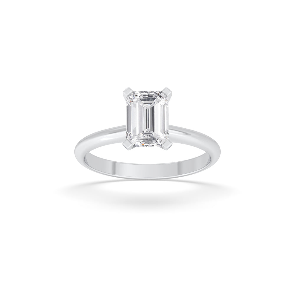 Emerald Solitaire Ring