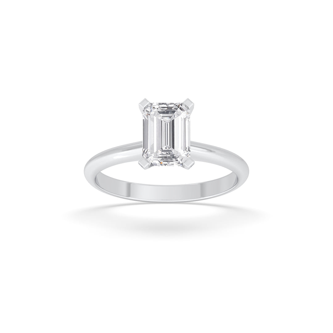 Emerald Solitaire Ring