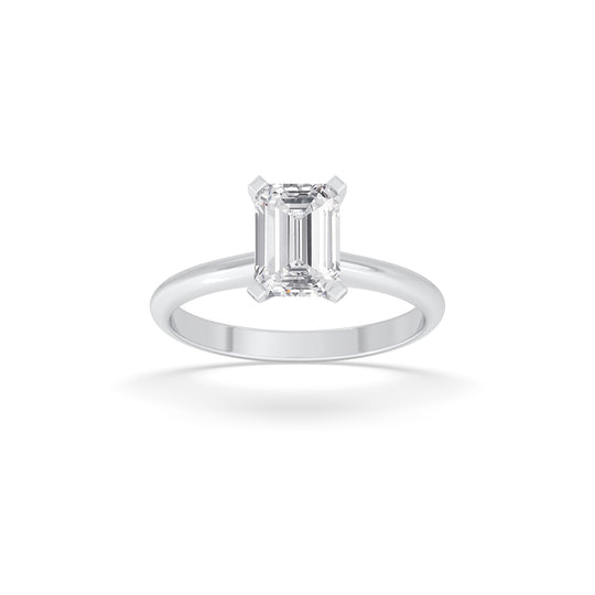 Emerald Solitaire Ring
