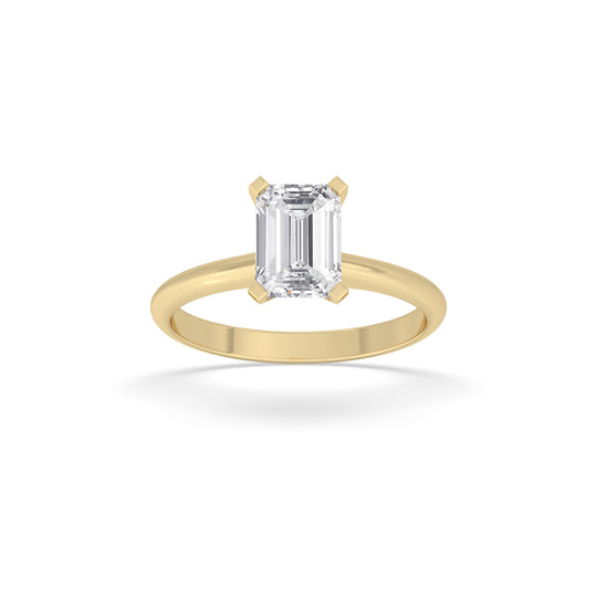 Emerald Solitaire Ring