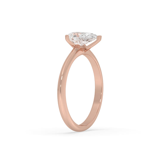 Princess Solitaire Ring