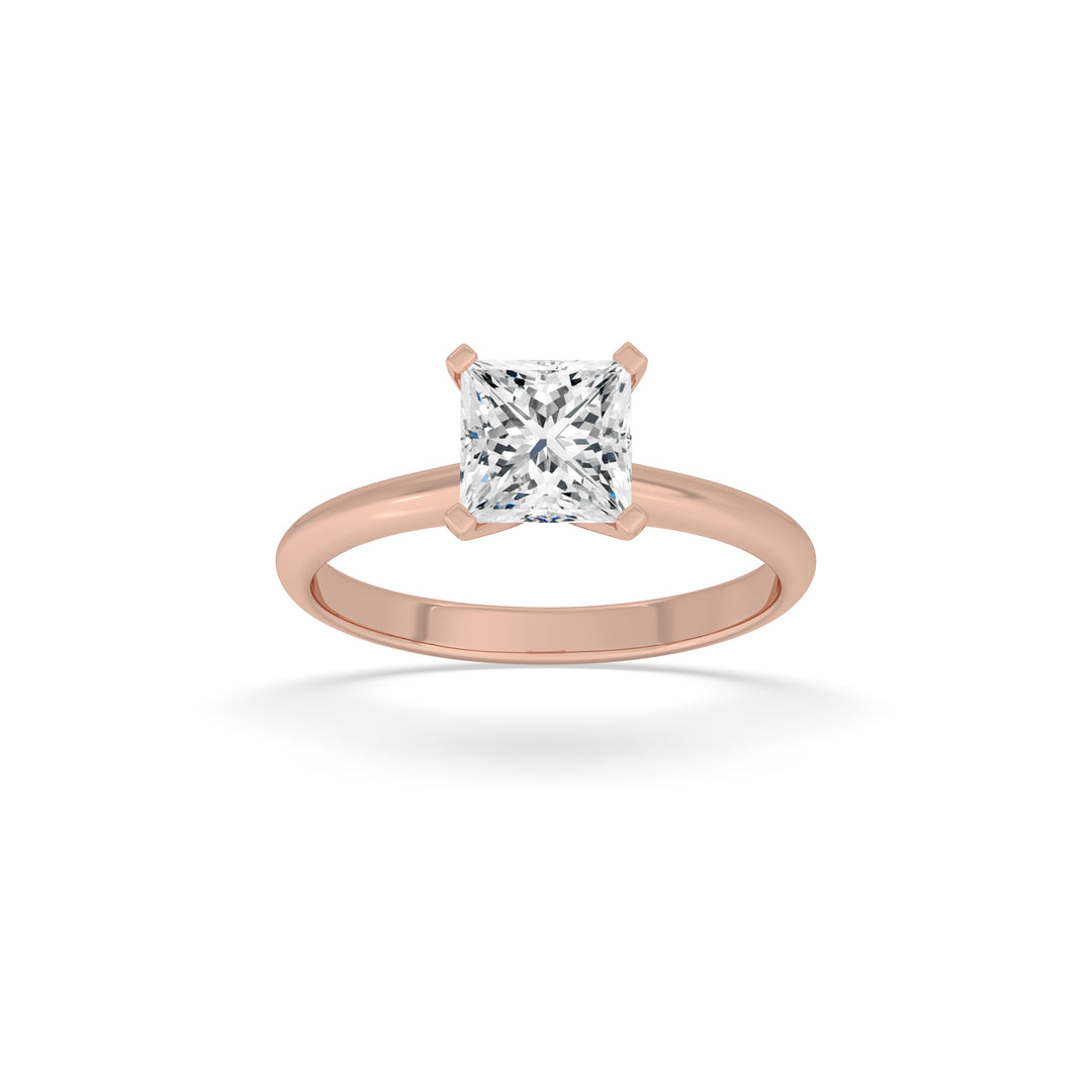 Princess Solitaire Ring