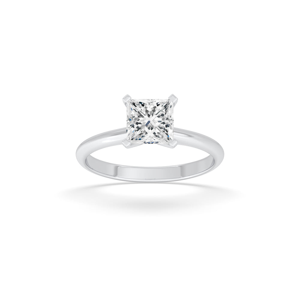 Princess Solitaire Ring