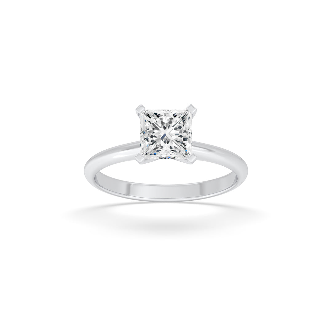 Princess Solitaire Ring