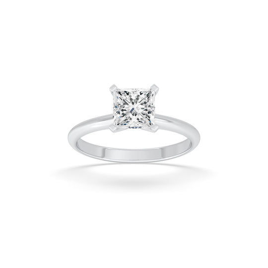 Princess Solitaire Ring
