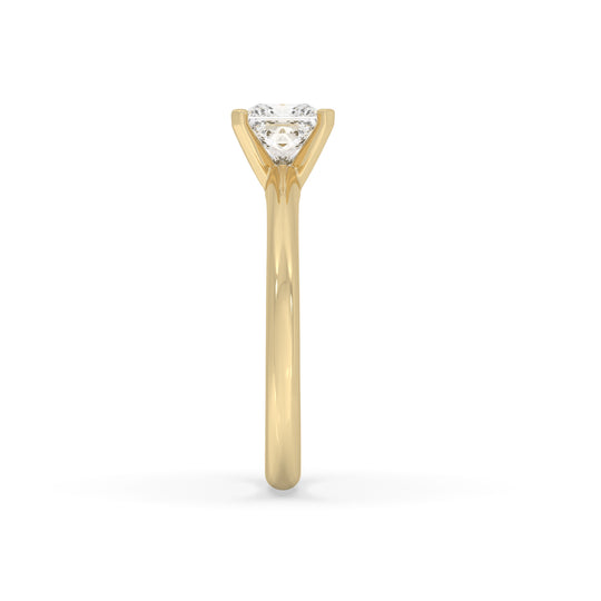 Princess Solitaire Ring
