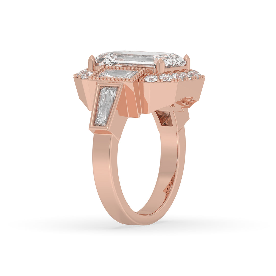 Emerald Engagement Ring