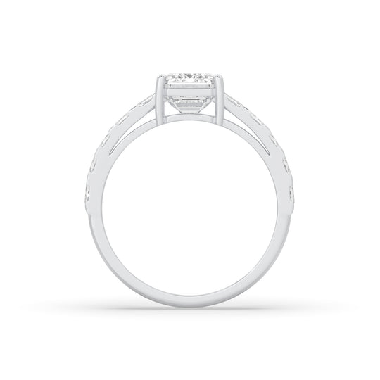Emerald Half way Ring