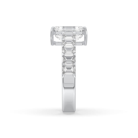 Emerald Half way Ring