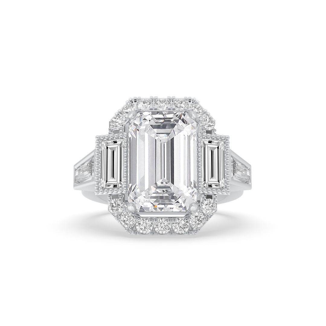 Emerald Engagement Ring