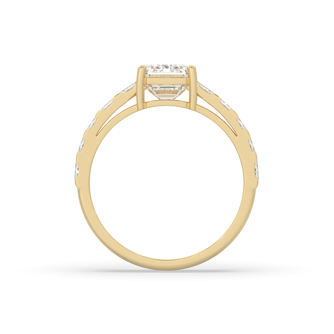 Emerald Half way Ring