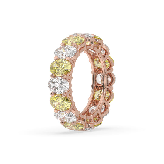Oval Alternative Wedding Band