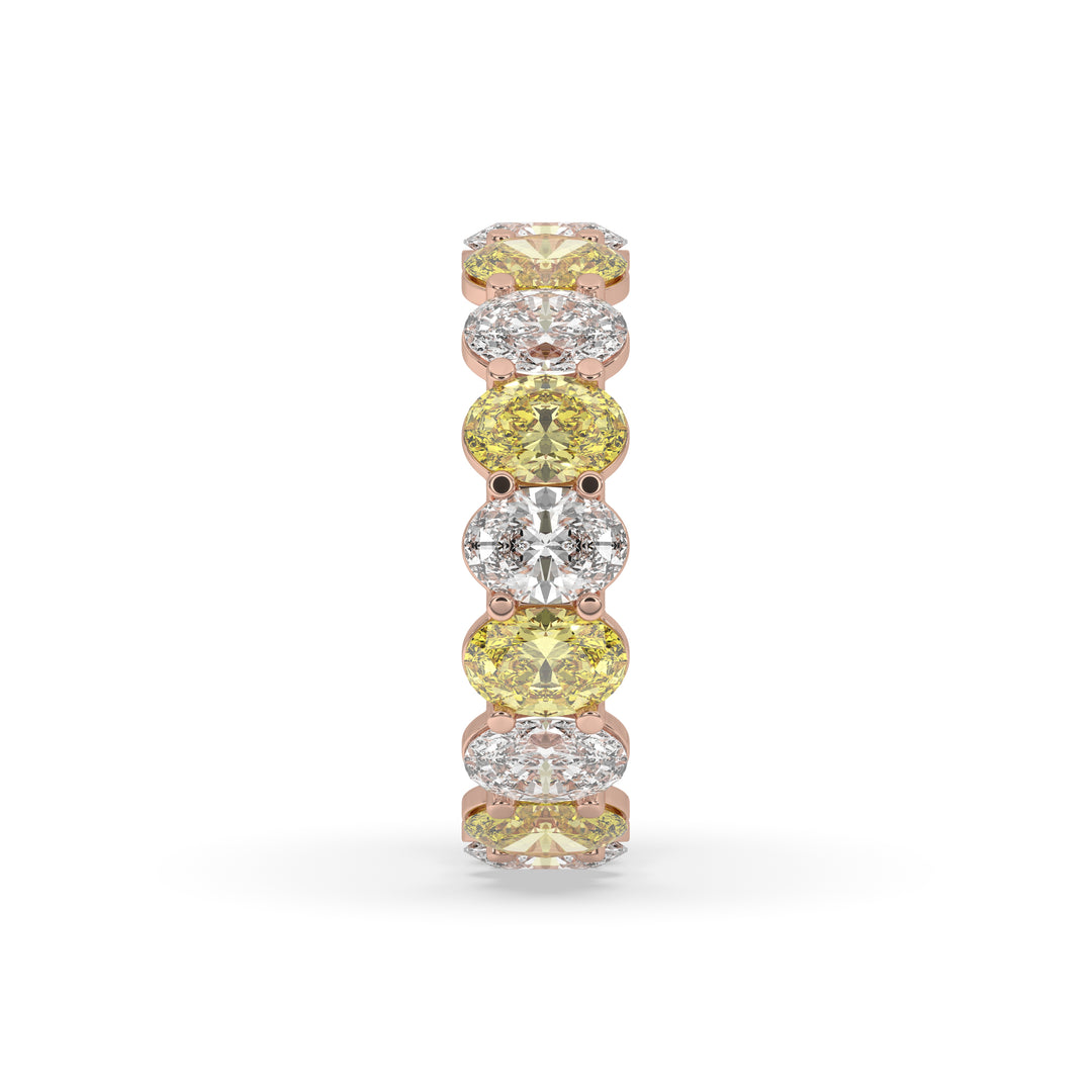 Oval Alternative Wedding Band