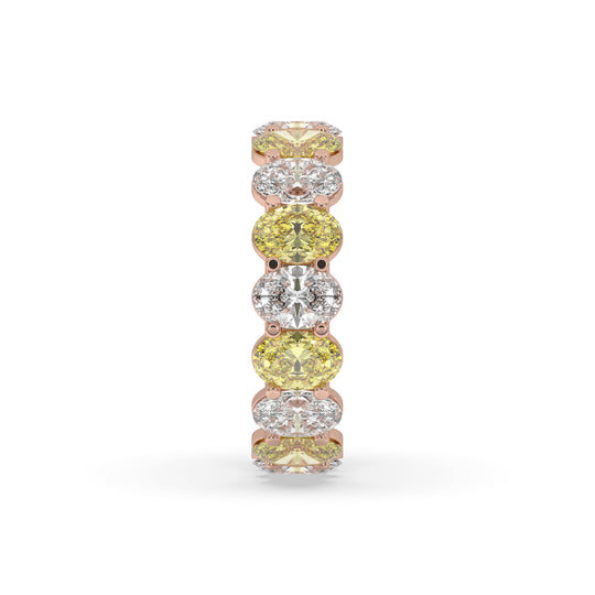 Oval Alternative Wedding Band
