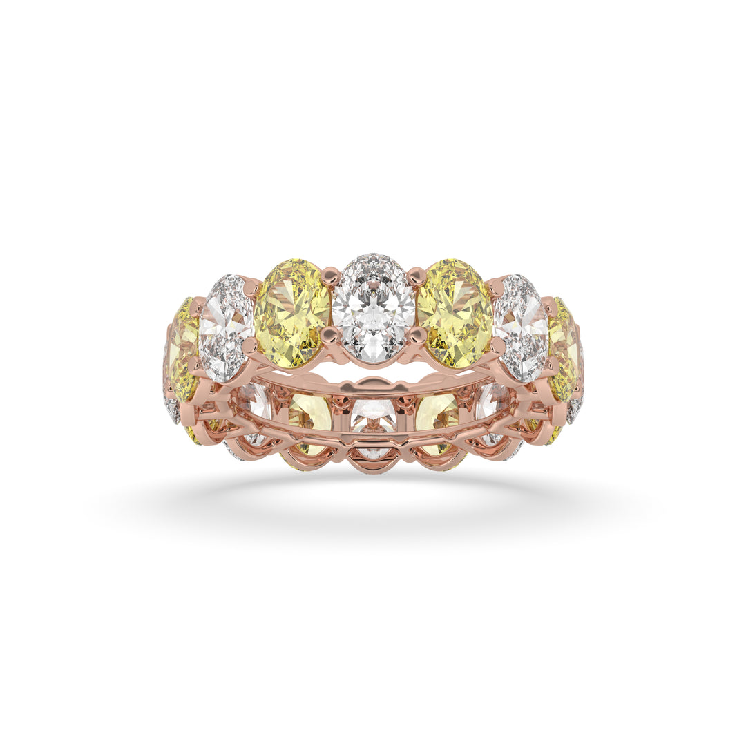 Oval Alternative Wedding Band