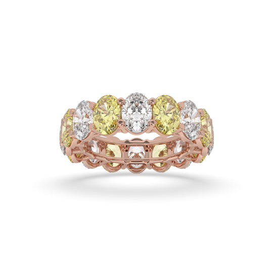 Oval Alternative Wedding Band