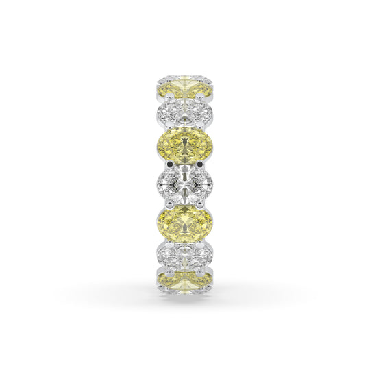 Oval Alternative Wedding Band