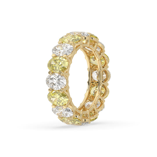 Oval Alternative Wedding Band