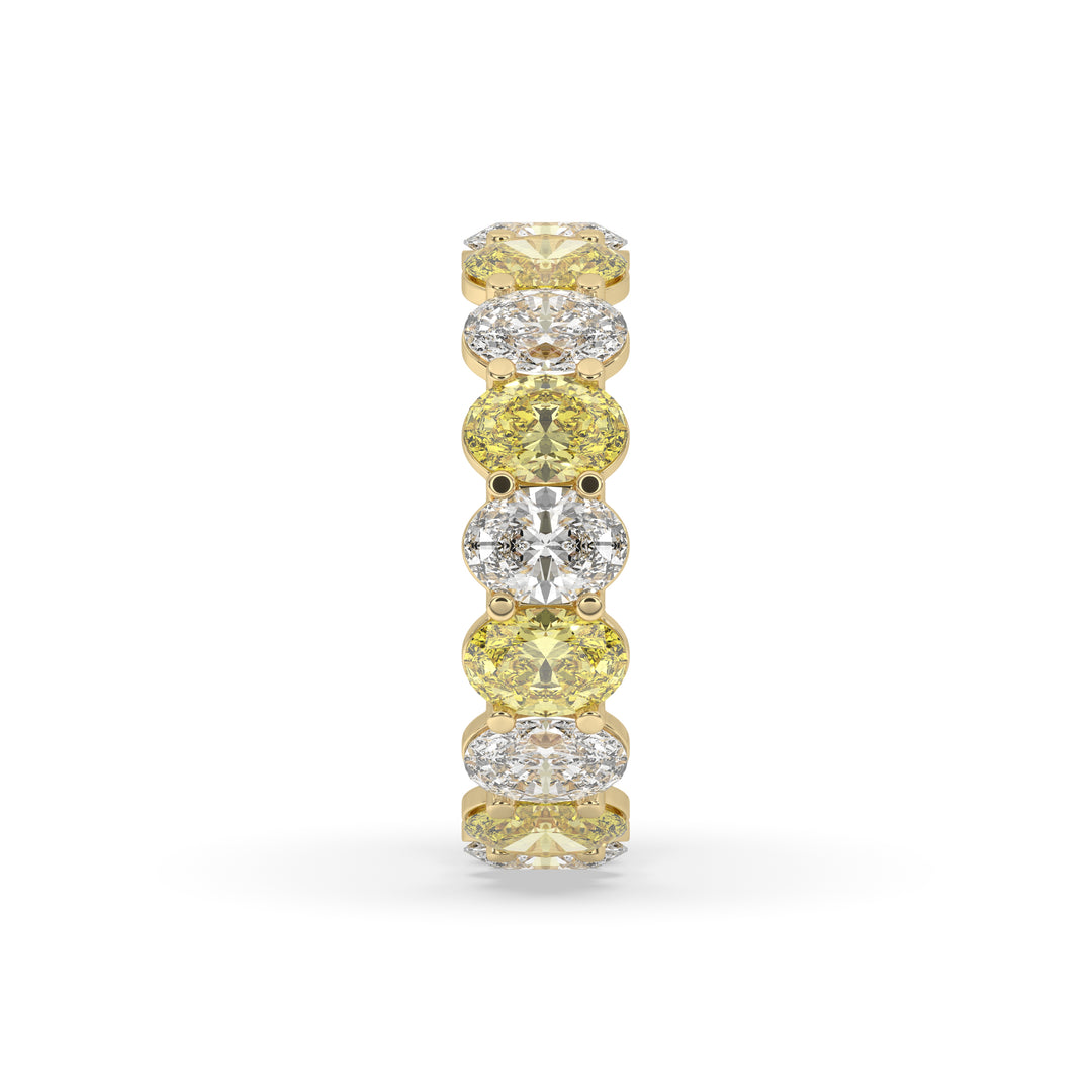 Oval Alternative Wedding Band