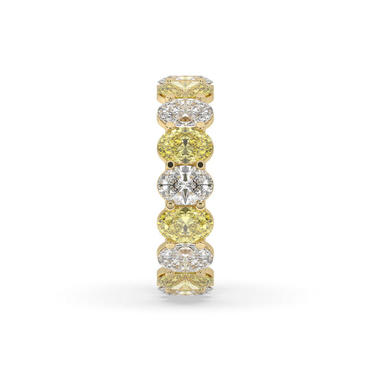 Oval Alternative Wedding Band
