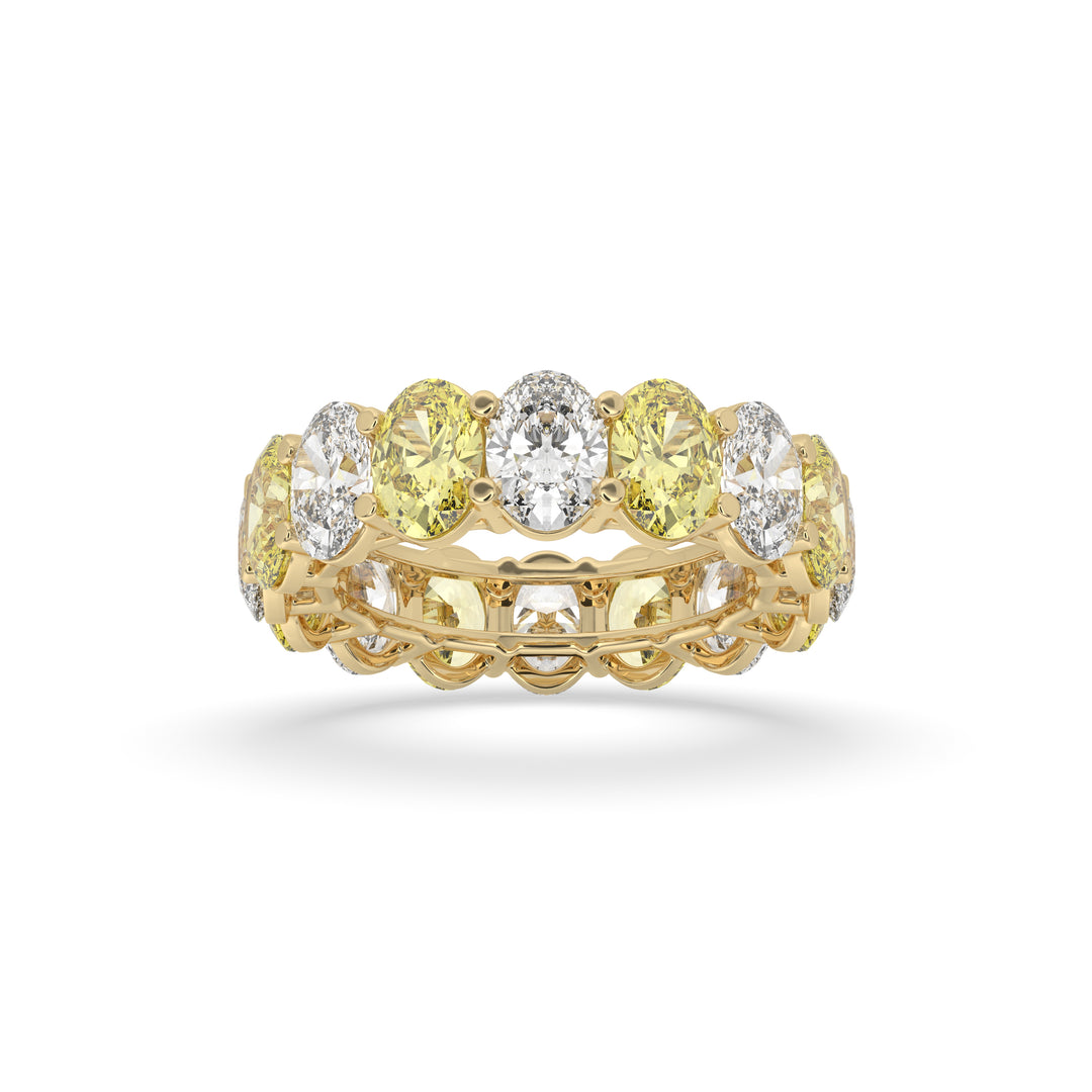 Oval Alternative Wedding Band