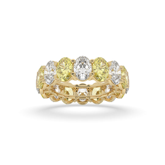 Oval Alternative Wedding Band