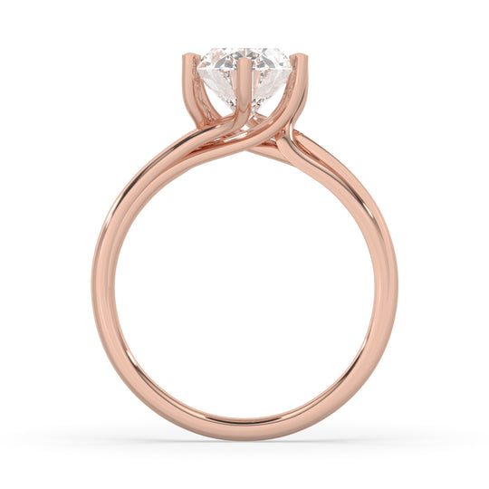 Oval Solitaire Engagement Ring