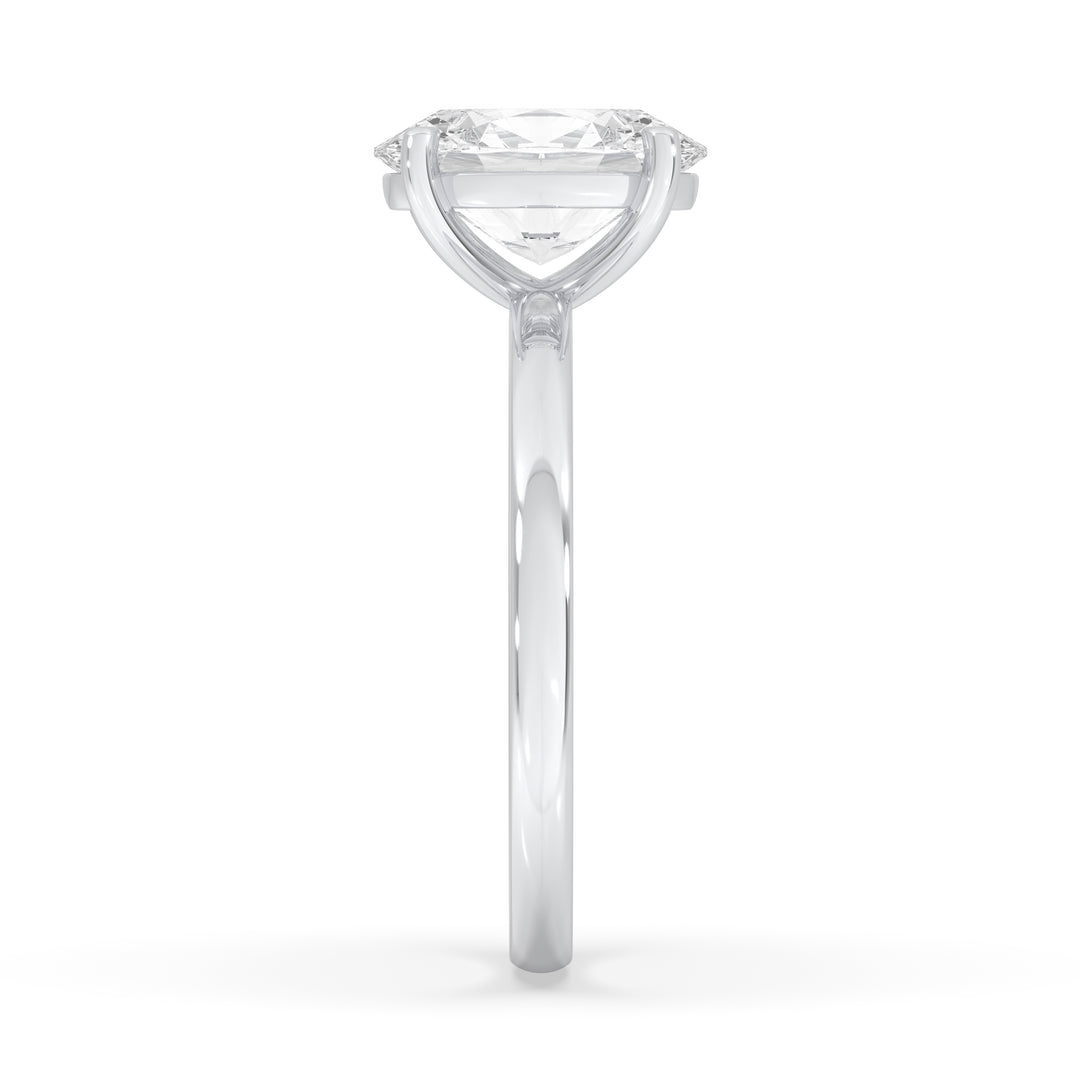 Oval Solitaire Ring Lab Grown