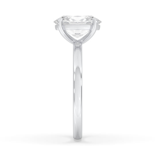 Oval Solitaire Ring Lab Grown