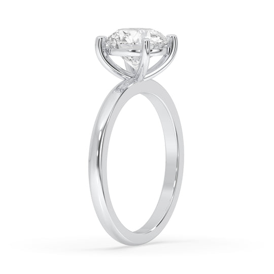 Round Solitaire Engagement Ring