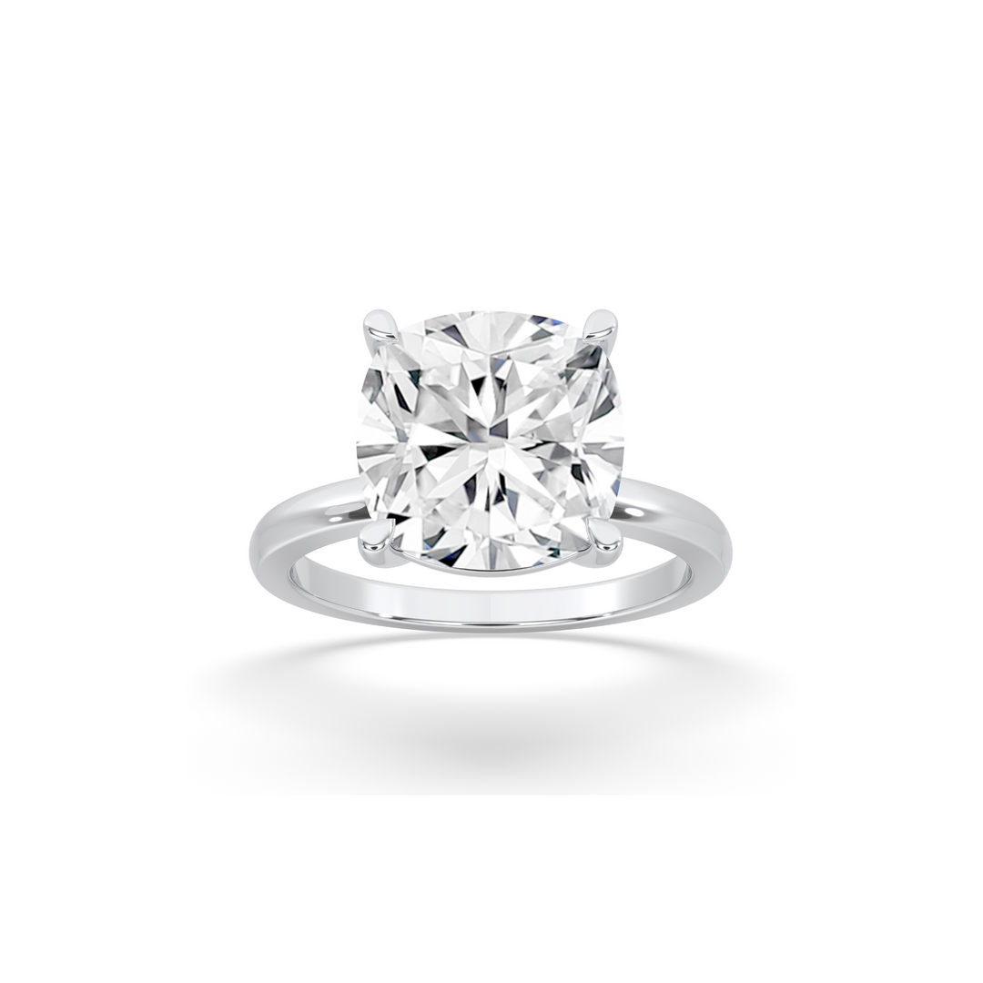 Cushion Solitaire Ring