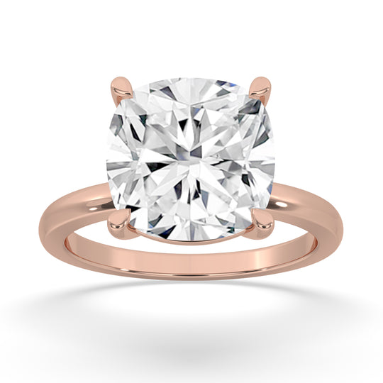 Cushion Solitaire Ring