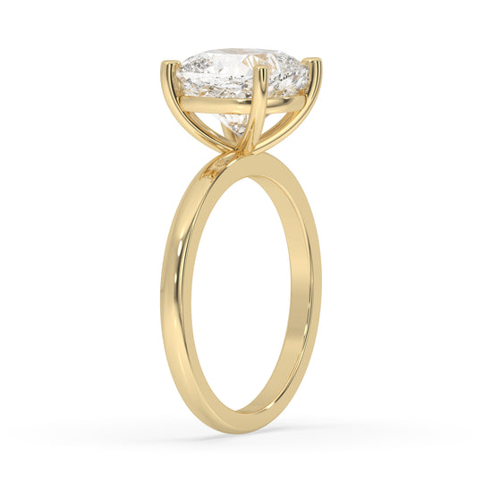 Cushion Solitaire Ring