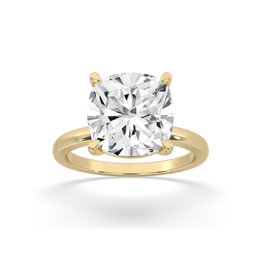 Cushion Solitaire Ring