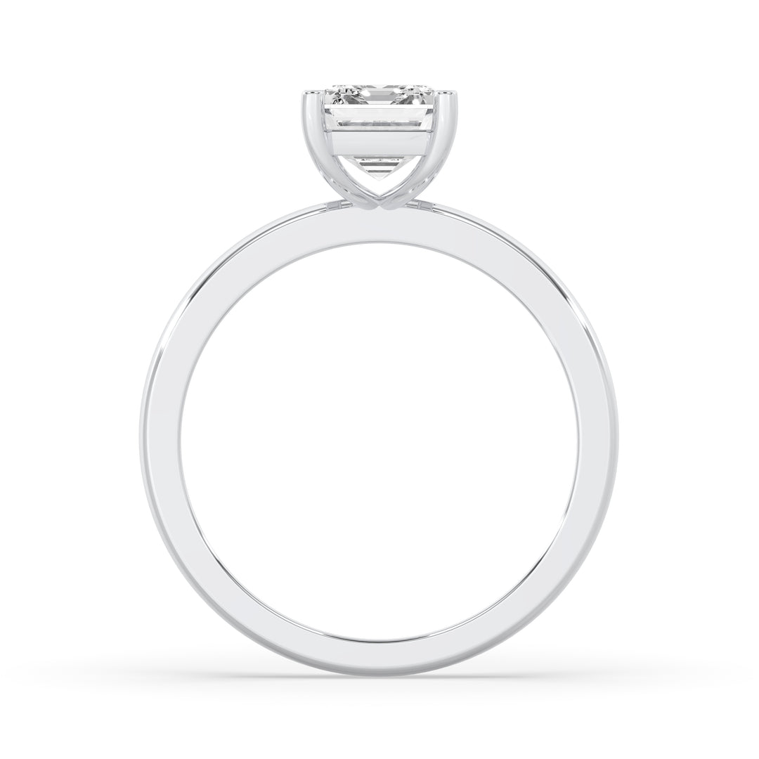 Emerald Solitaire Engagement Ring