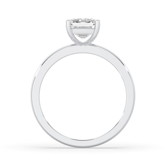 Emerald Solitaire Engagement Ring