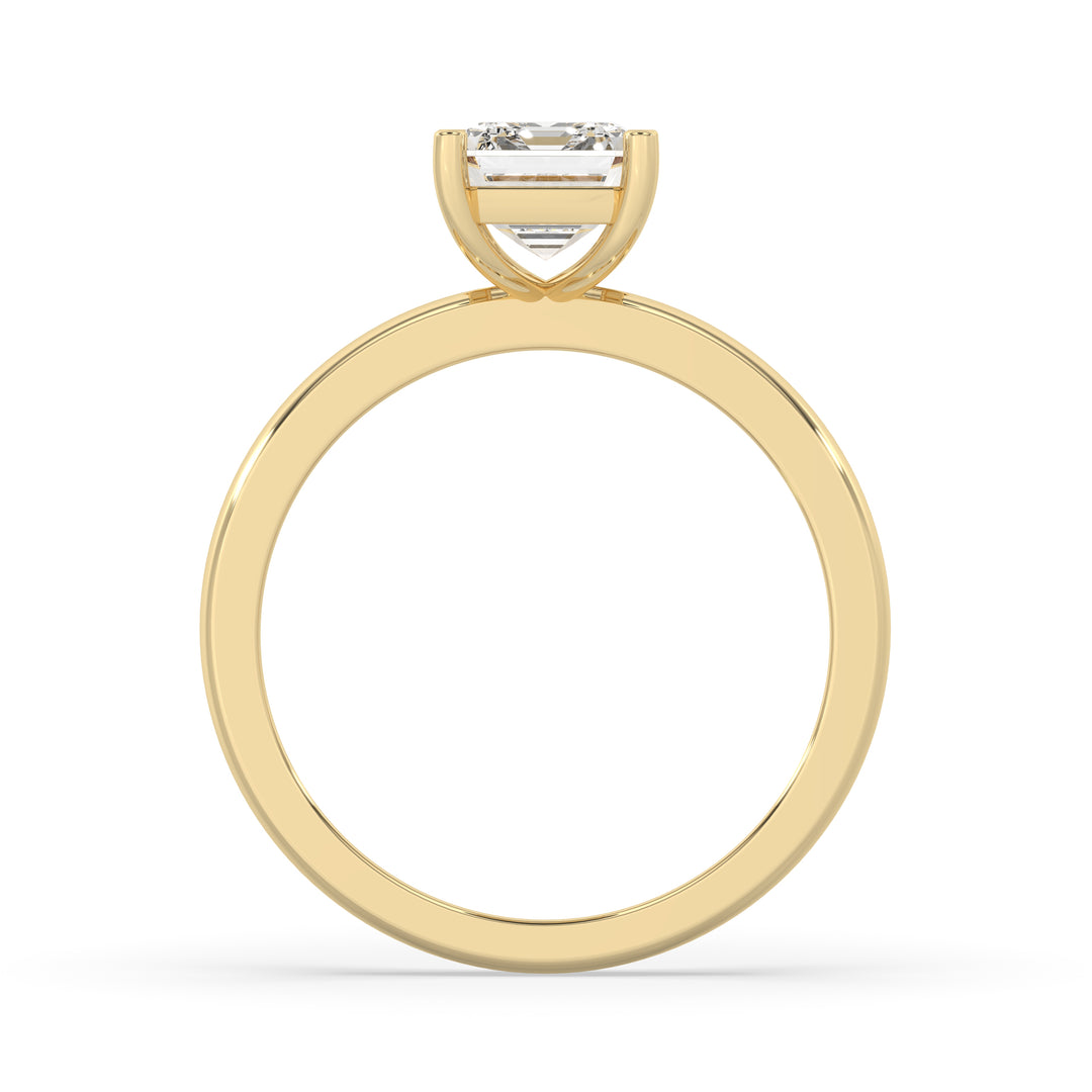 Emerald Solitaire Engagement Ring