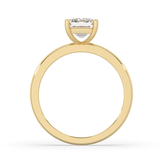 Emerald Solitaire Engagement Ring