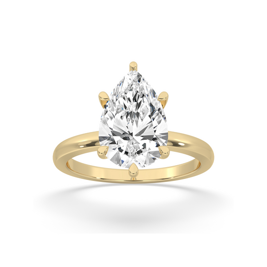 Pear Solitaire Engagement Ring