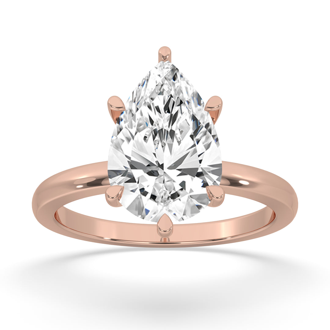 Pear Solitaire Engagement Ring