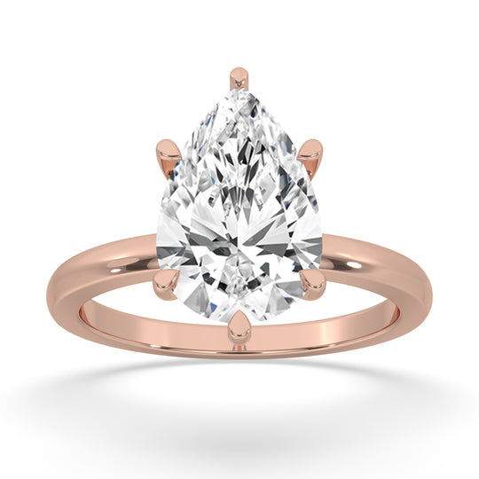Pear Solitaire Engagement Ring