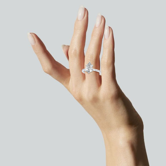 Pear Solitaire Engagement Ring