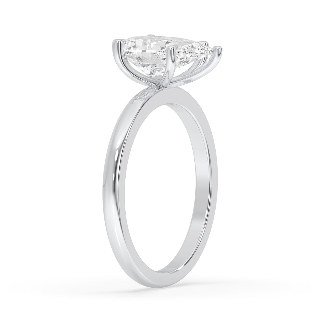 Pear Solitaire Engagement Ring